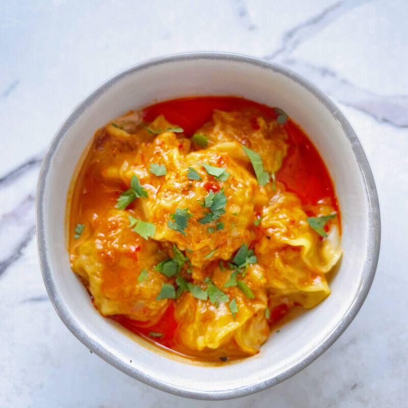 Peanut Butter Shrimp Dumplings
