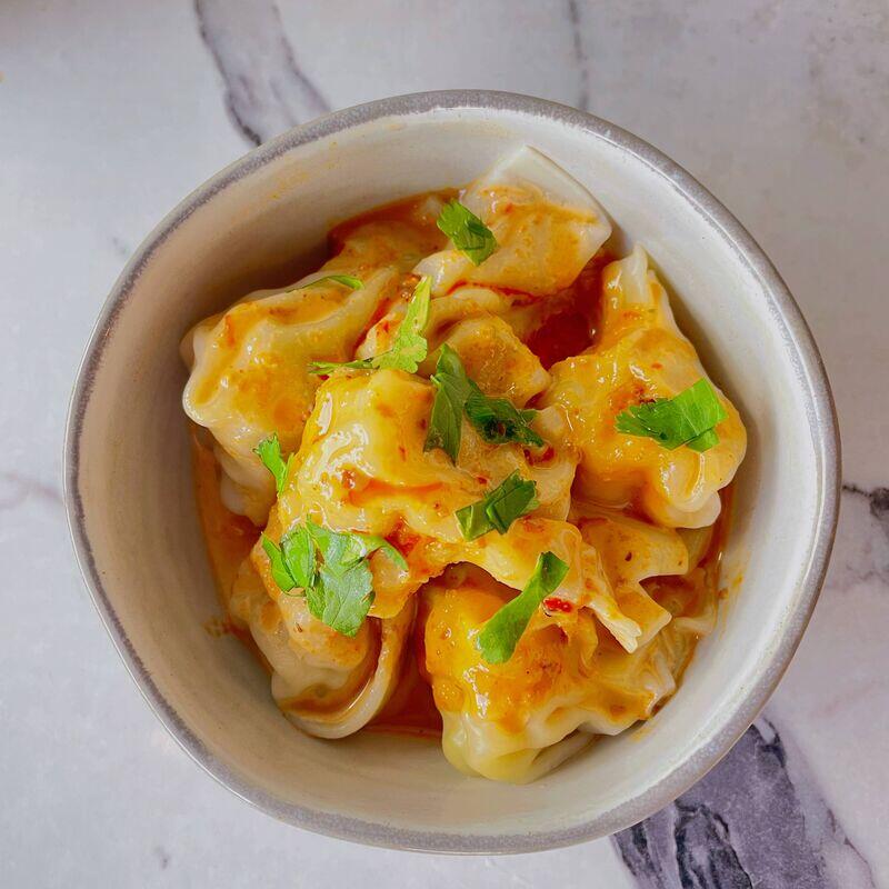 Peanut Butter Pork Dumplings